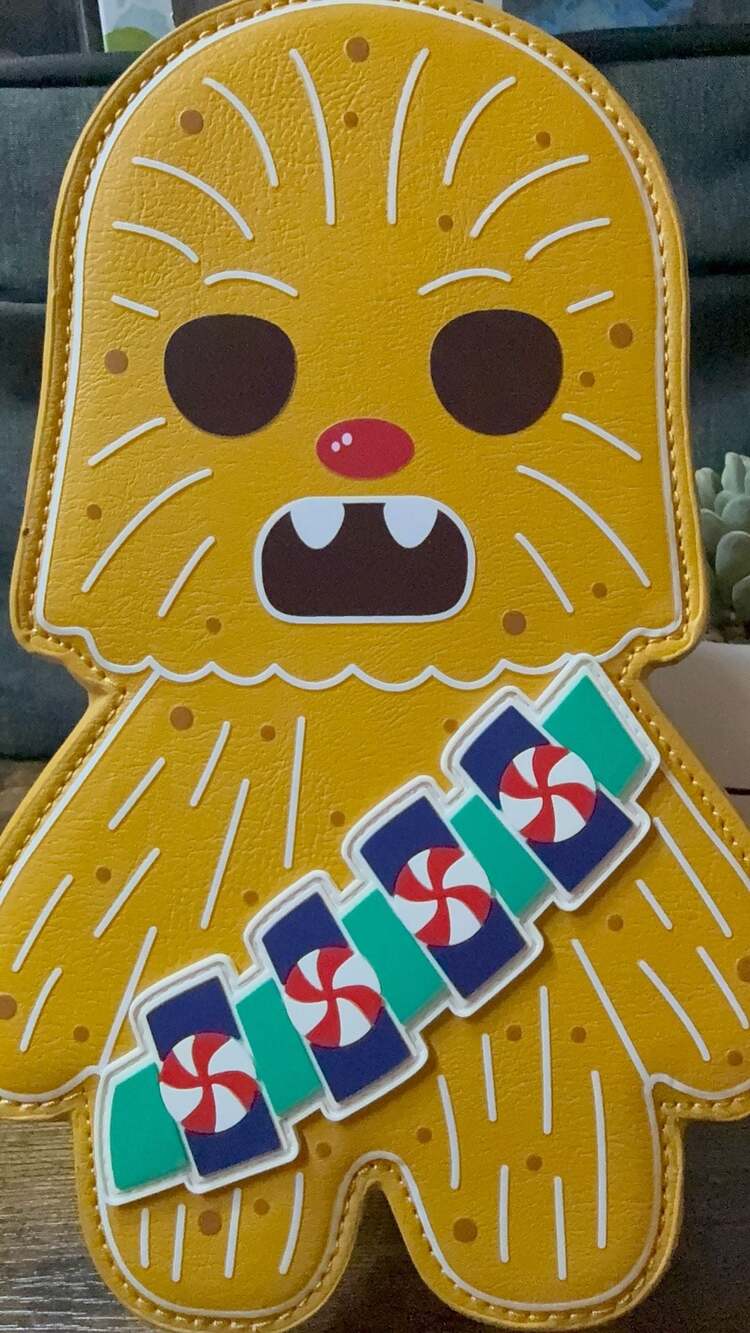 Loungefly NWT Star Wars Chewbacca Gingerbread Holiday Crossbody Bag